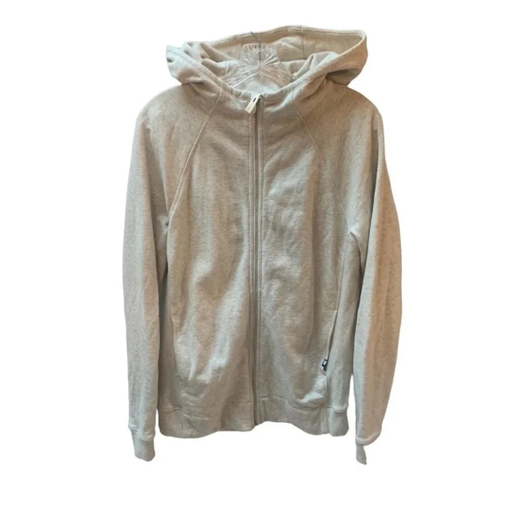 Kit and Ace Heather Grey Zip Up Hoodie
